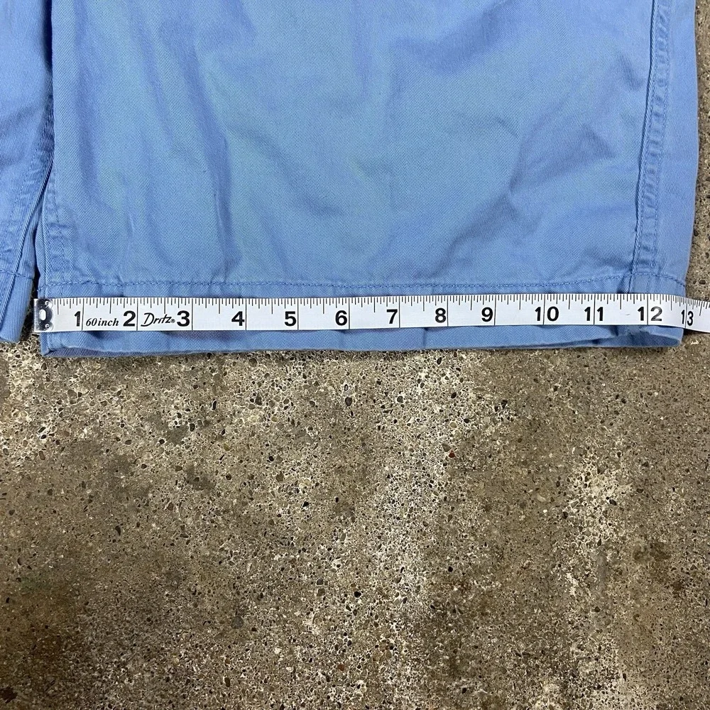 Polo Ralph Lauren Chino Shorts Size 38 Blue Relaxed Fit Pony Logo Casual Wear